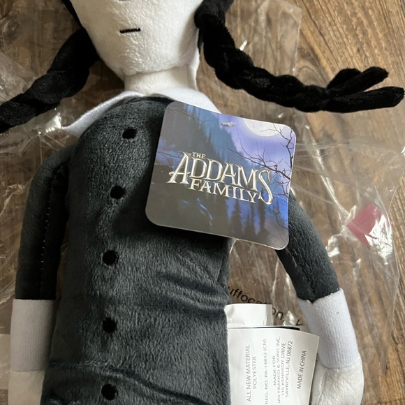 Jay Franco Addams Family Wednesday Adams Plush Stuffed Pillow Buddy Goth NWT - Picture 4 of 12
